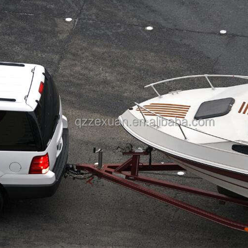 Black Steel Q235 Double Axle Boat Trailer
