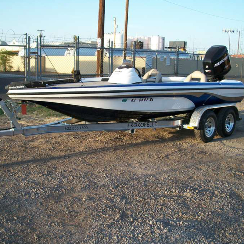 Large Double Axles Aluminum Boat Watercraft Trailers