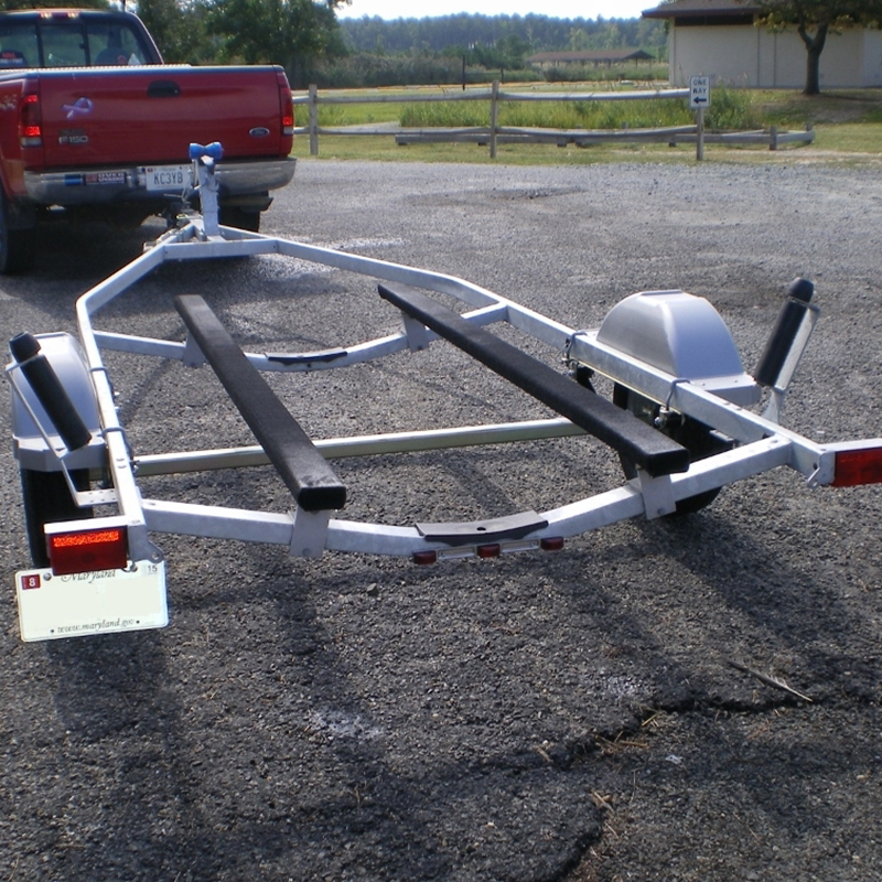 Large Double Axles Aluminum Boat Watercraft Trailers