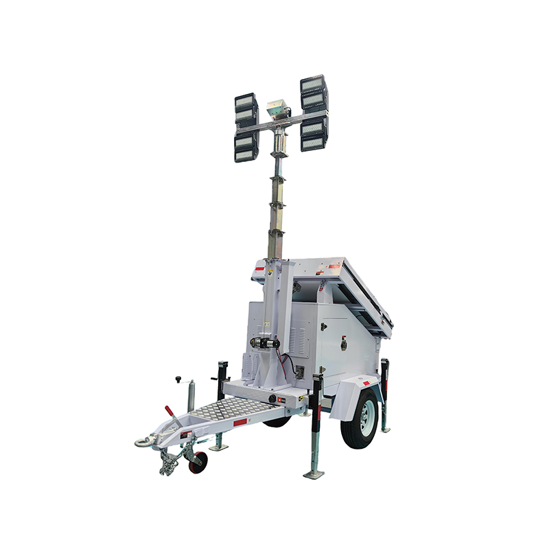 Single Axle Mobile Solar Light Tower