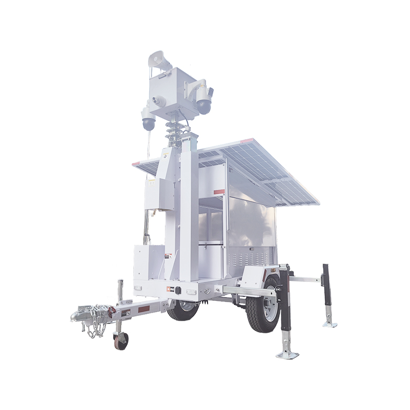 Solar-powered Mobile Tower Light for Security Monitoring