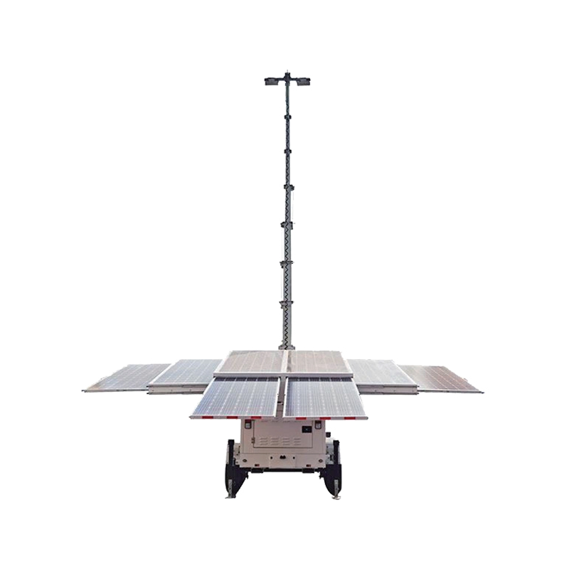 Mobile Solar Light Towers With Telescopic Mast Pole