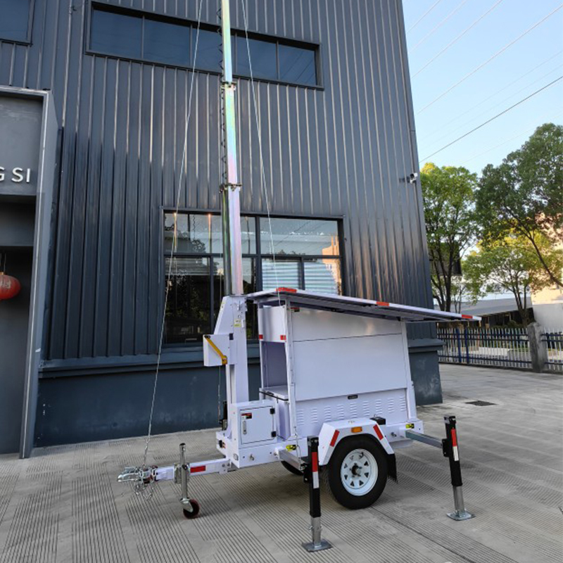 Mobile Solar Cell CCTV Surveillance Tower
