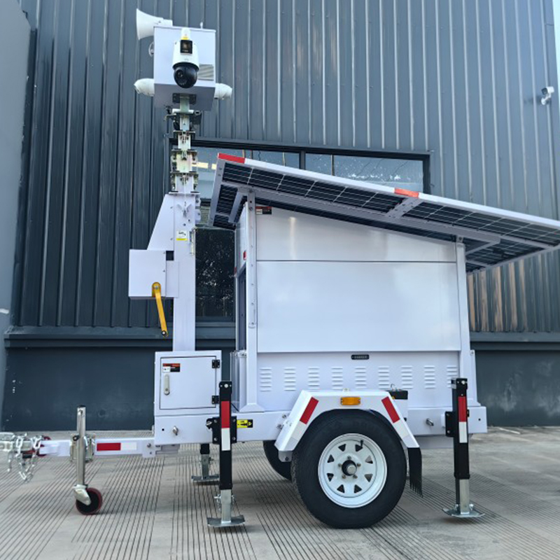 Mobile Solar Cell CCTV Surveillance Tower
